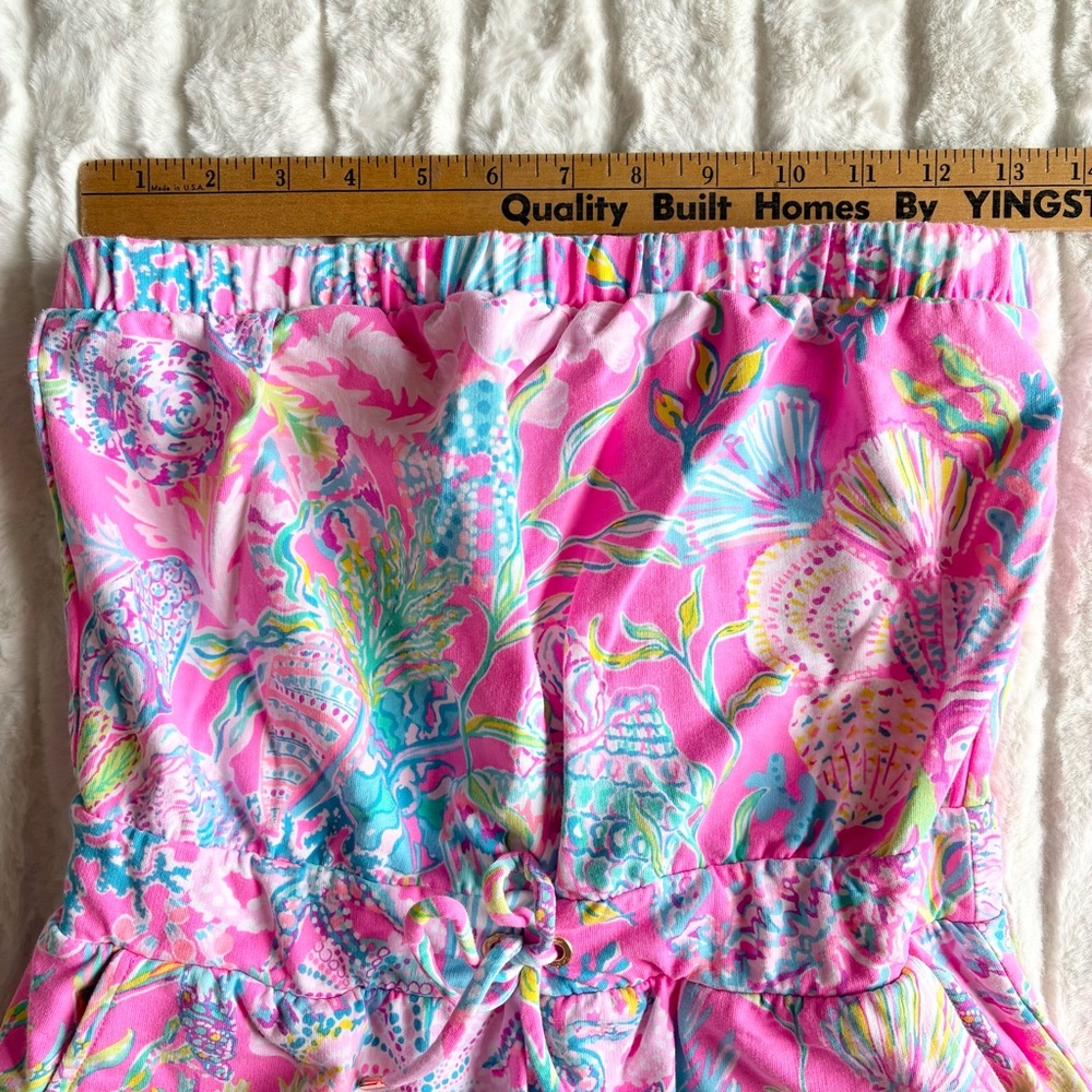 Lilly Pulitzer Larch Coverup Dress in Pink Isle Shell Me Something Good Small - Picture 10 of 11
